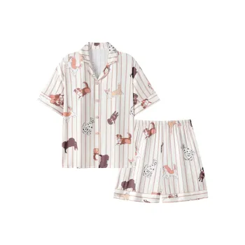 Maultiay Pajama Set Women's Apricot