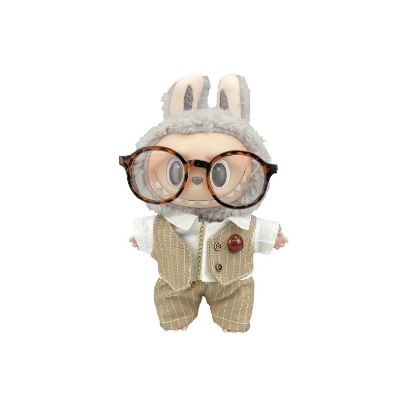 [Modified Doll] POP MART Labubu THE MONSTERS Heartbeat Macaron Collection London Morning Mist Hang Tag Box 17cm-25
