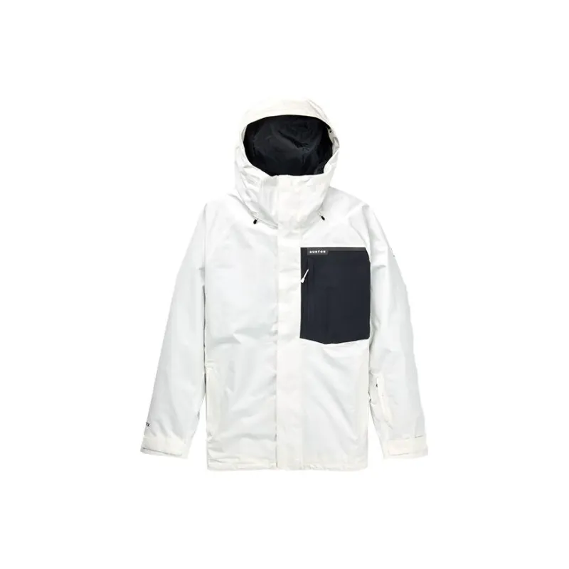 BURTON GORE-TEX 2L POWLINE Ski Tops Men's White-0