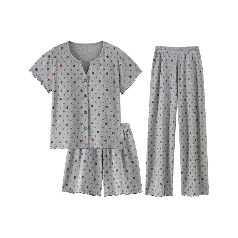 Nodos Shield Pajama Set Women's Gray-0