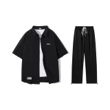 Set (Black Top+Black Pants)
