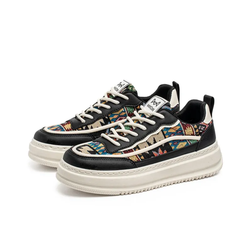 MIIOW Anti Slip Wear Resistant Low Top Skateboard Shoes Men's Box-1