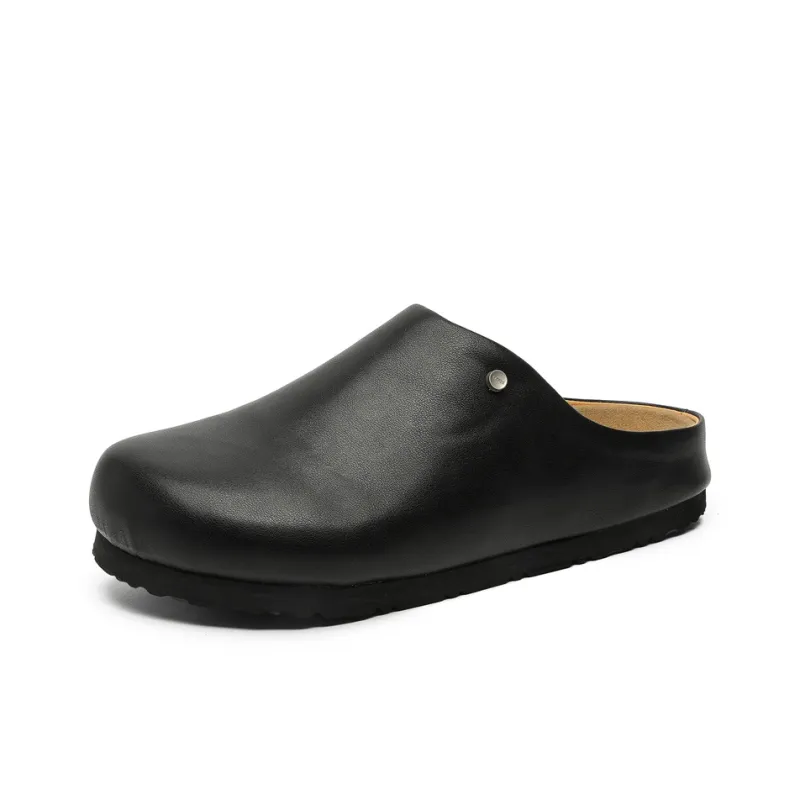 Dounkol Rubber Sole Stud Quiet Closed Toe Slippers Unisex-16