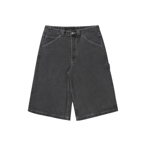Fakeyoung Denim Shorts Unisex Dark Gray