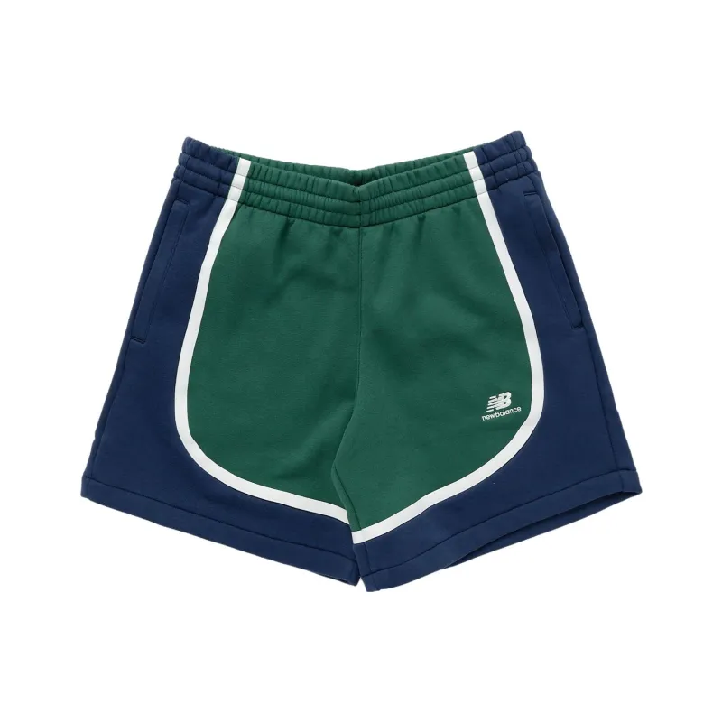 New Balance Hoops Fleece Team Casual Shorts Men's Green-0
