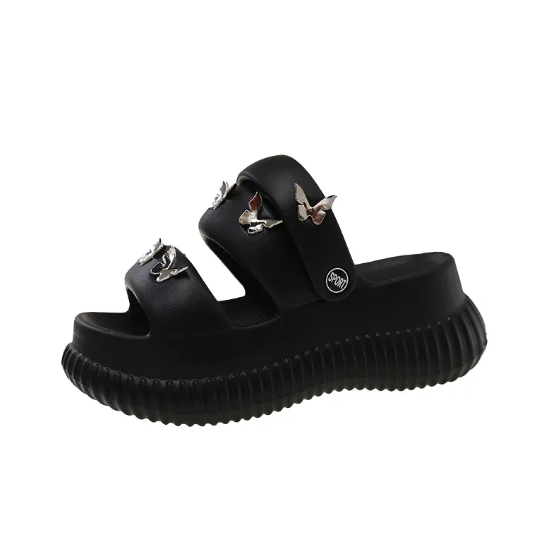 BINGO DUCK Slip Resistant Cushioning Abrasion Resistant Slide Slippers Women's-7