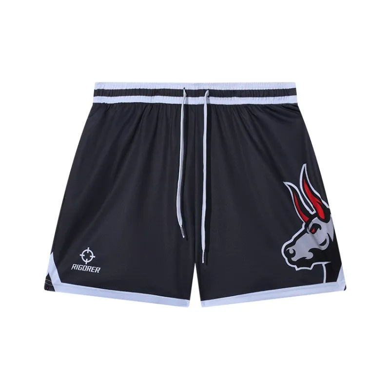 RIGORER Knitted Fabric Knee Length Shorts Unisex-9