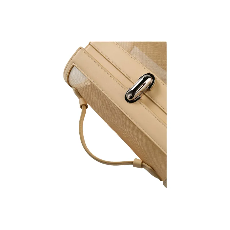 SAVETTE Recycled Polyester Mesh Handbag Women's Beige-2