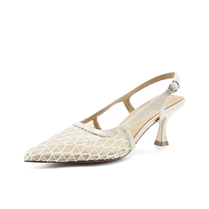 FIVE PLUS Slim Heel High Heels 6cm Women's-1