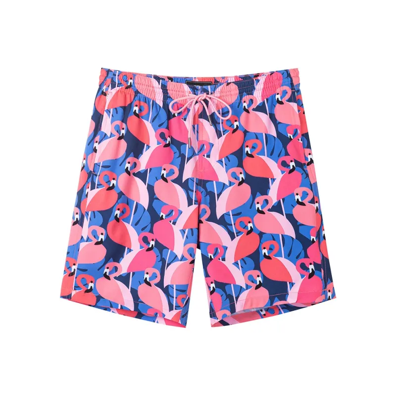 SURFCUZ Beach Shorts Men's Flamingo Island-0