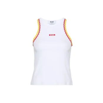 MSGM Fine-ribbed Tank Top