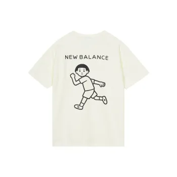 New Balance Noritake Collection Set in Sleeve T Shirt Women's Ivory White