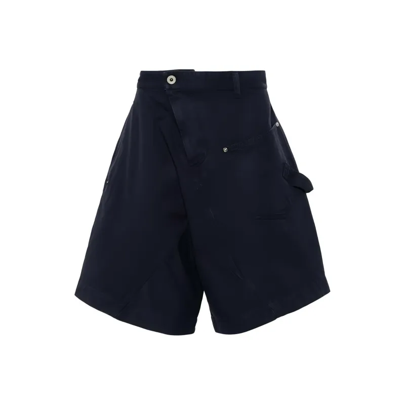 JW Anderson Knee Length Twisted Bermuda Shorts-0