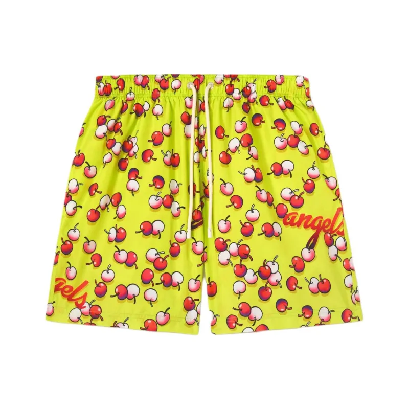 PALM ANGELS Cherries Printed Drawstring Swimshorts-0