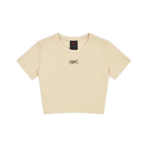 Nike Crop Tops Women's Ecru