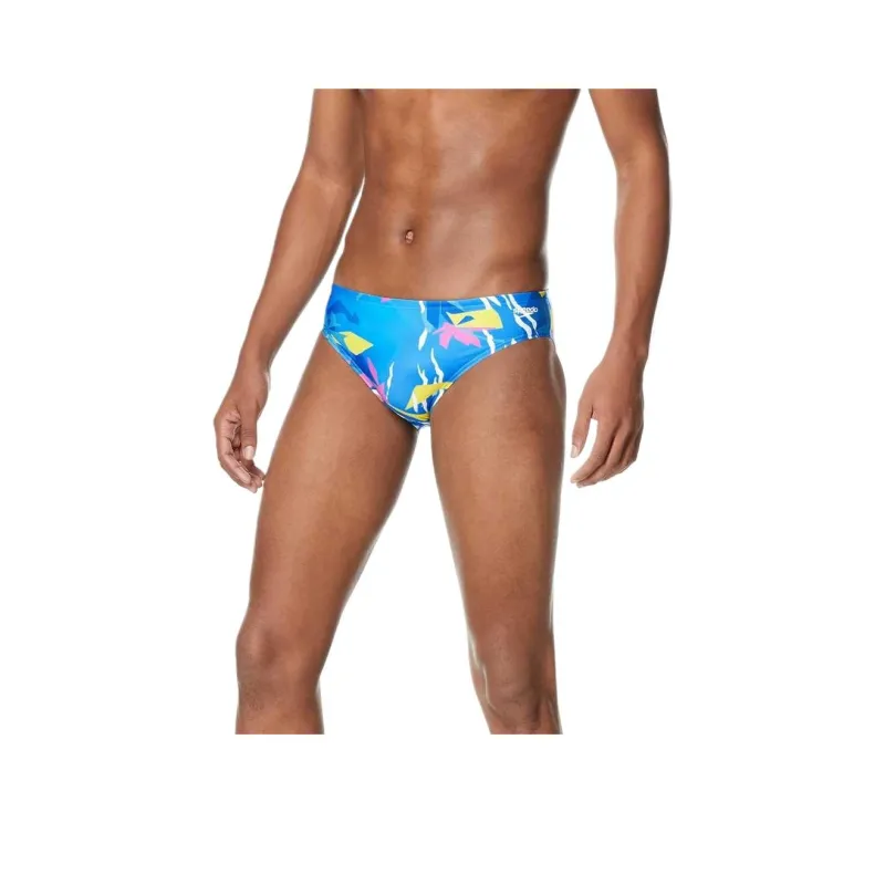 Speedo Men's Printed One Brief Cobalt Blue Swimming Shorts Men's-12