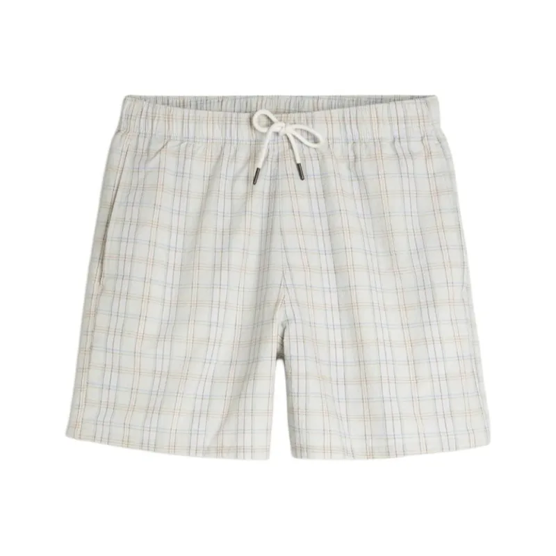 Hollister Swimming Shorts Men's Sage Green Plaid-0