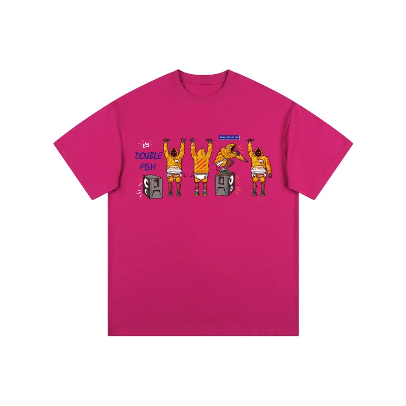 DOUBLEFISH Short Sleeved T Shirts Unisex-8
