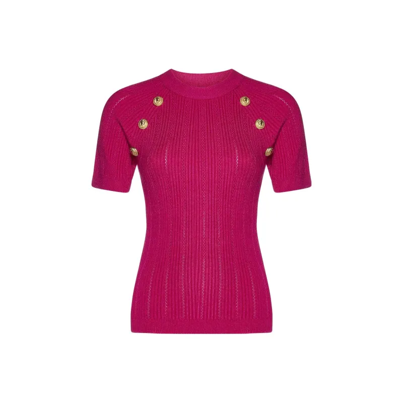 BALMAIN FW22 Sweater Women's Red-0