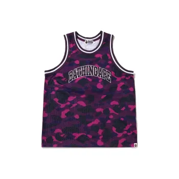 A BATHING APE Color Camo Basketball Tank Top