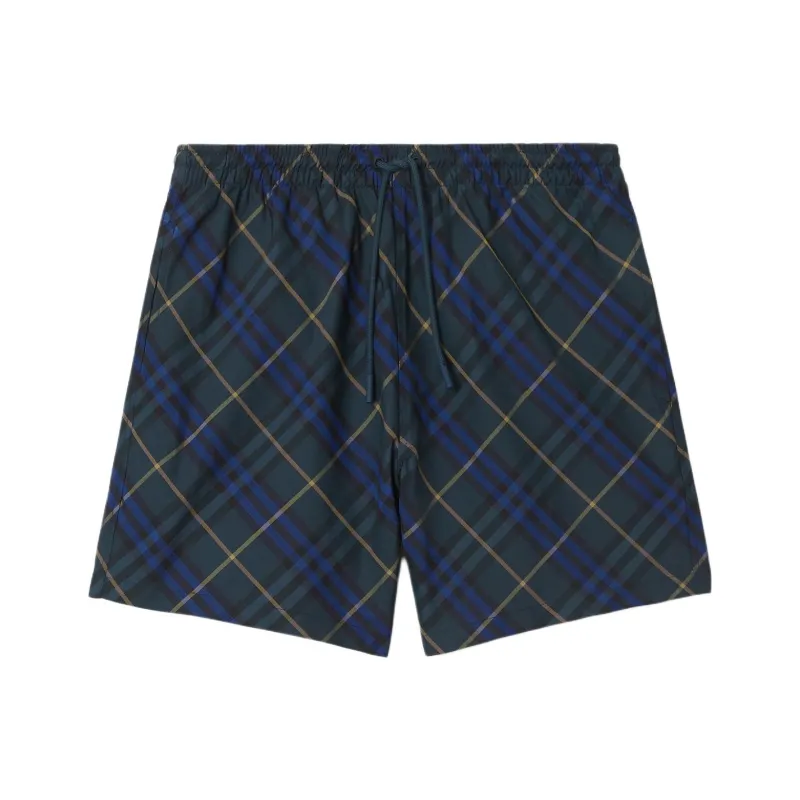 Burberry Checkered Drawstring Swim Shorts-0