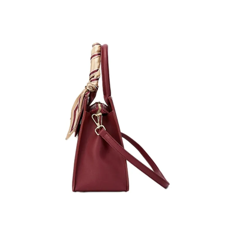 JOSINY Synthetic Leather Handbag Medium Size Women's Passionate Red-2