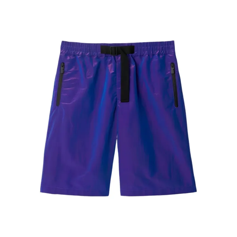 Burberry EKD embroidery Crinkled Shorts-0