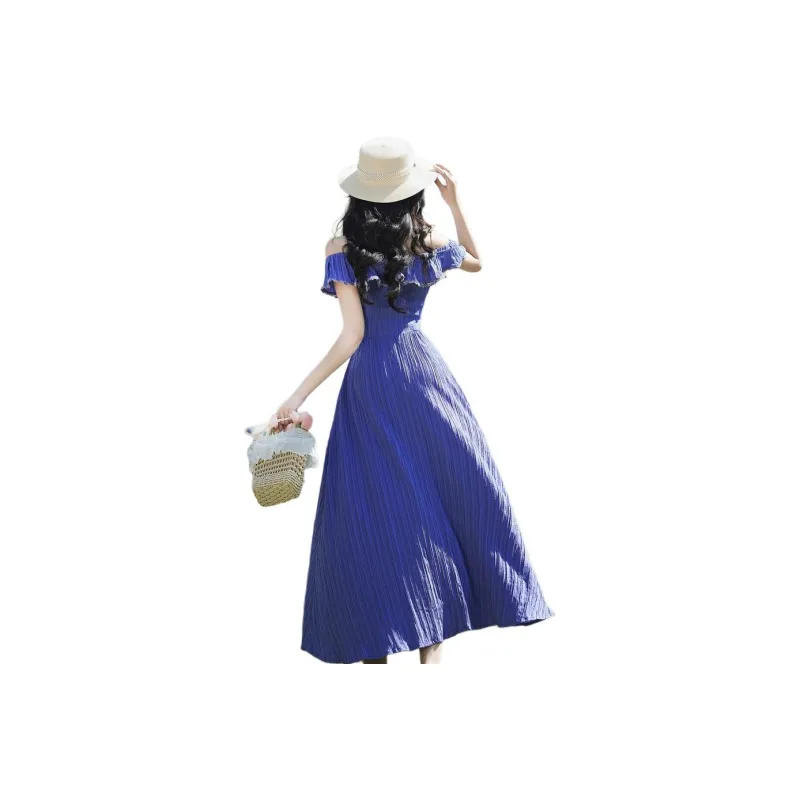 ONNFB Sleeveless Dress Women's Blue Purple-0