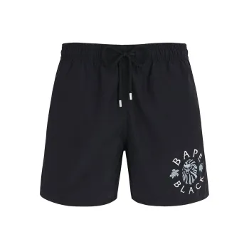 BAPE BLACK X Vilebrequin Logo Emborodery Swimming Shorts