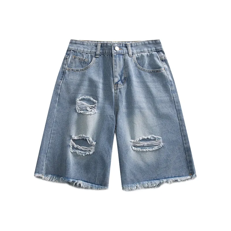 Fakeyoung Denim Shorts Unisex-5