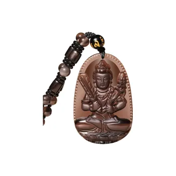 Moon Jewelry Natural Obsidian Necklaces Unisex