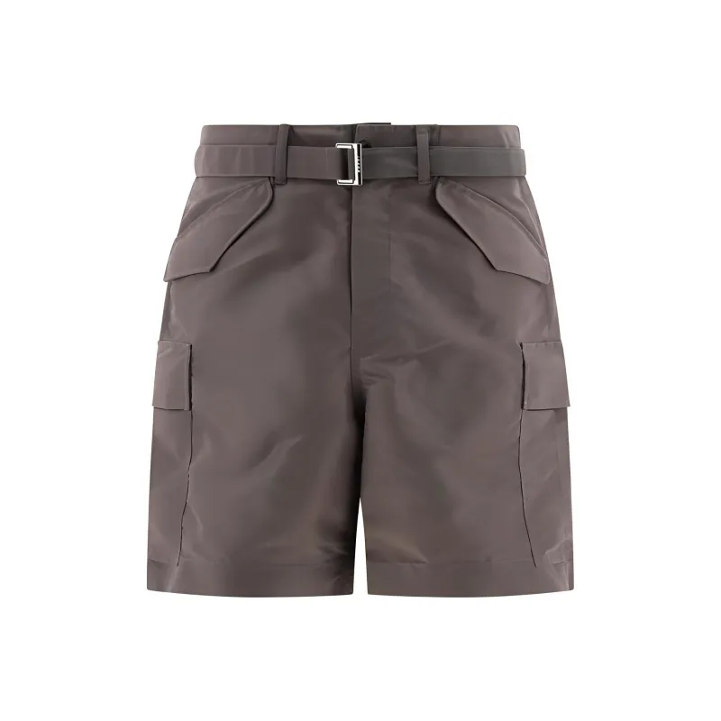 Sacai Matte Taffeta Shorts-0