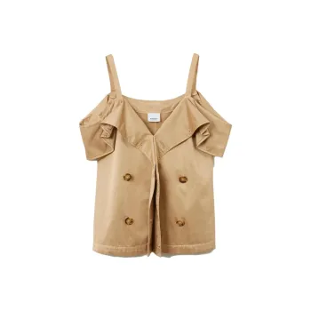 Burberry Cold shoulder Design Blouse