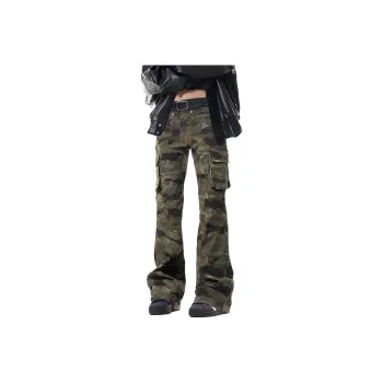 NEVER RULE Casual Pants Unisex Camouflage