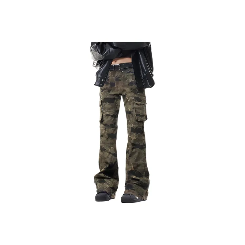 NEVER RULE Casual Pants Unisex Camouflage-0