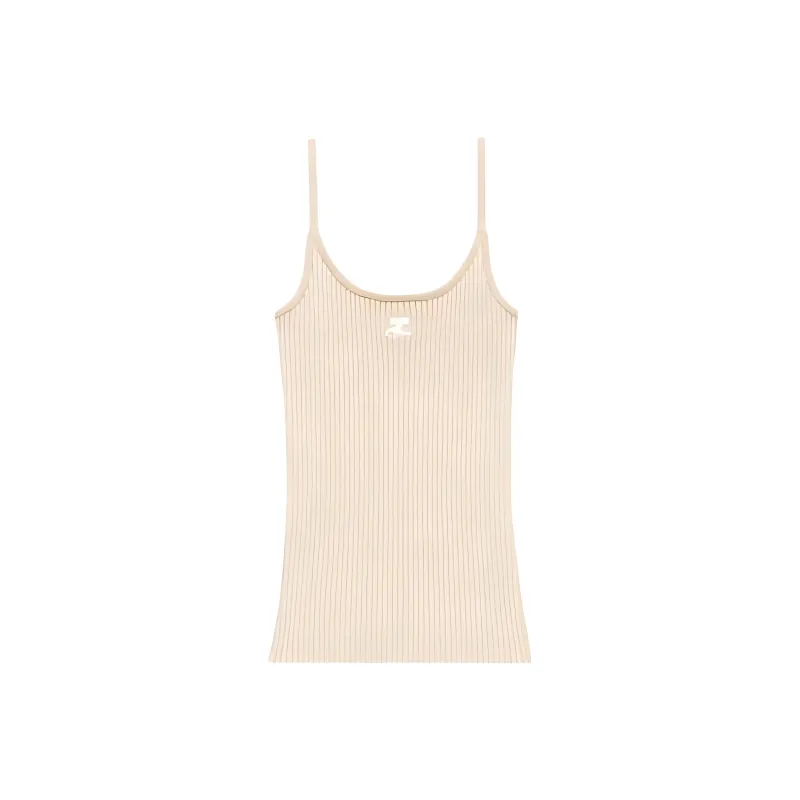 Courrèges Reedition Ribbed Top-0