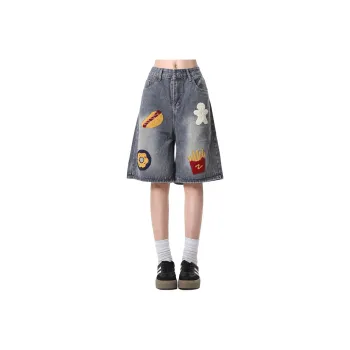 NEVER RULE Denim Shorts Unisex