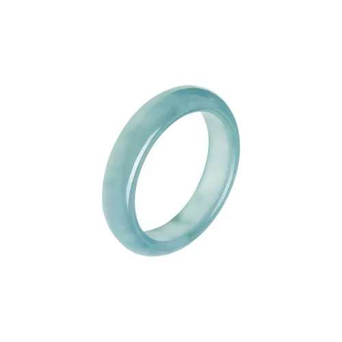 MY WORLD BEGINS AND ENDS WITH YOU Glutinous Jade Rings Unisex