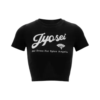 JYOSEI Crop Tops Women's Black
