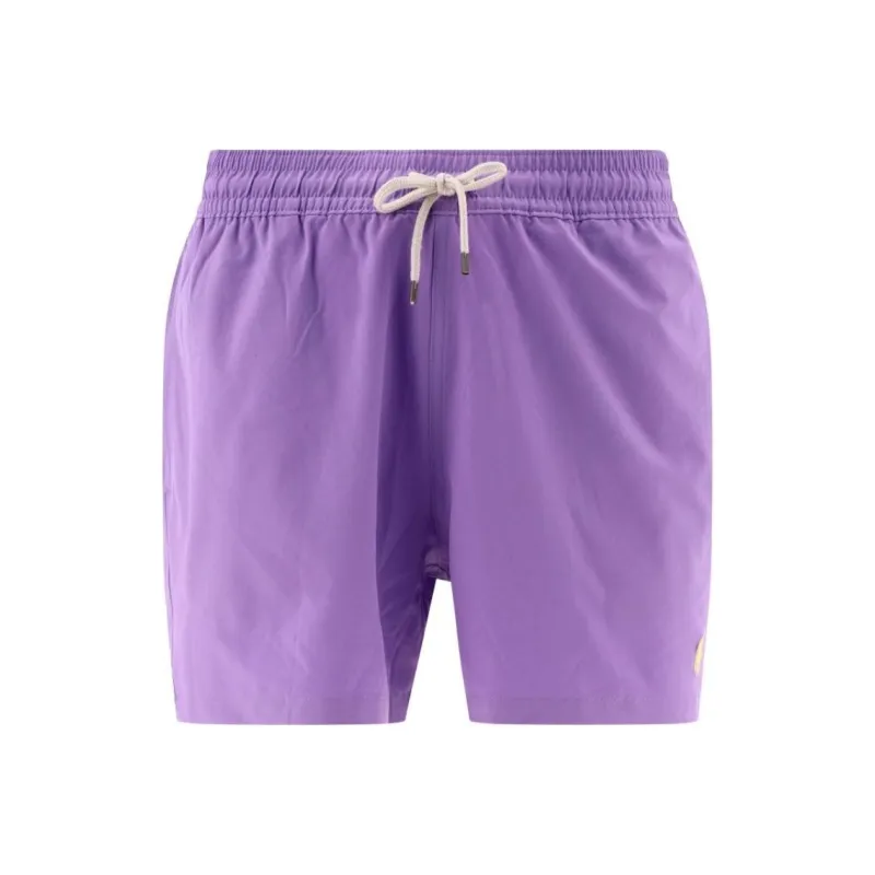Polo Ralph Lauren Logo Embroidered Drawstring Swim Shorts-0