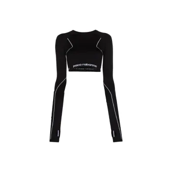 Paco Rabanne Crop Tops Women's Black