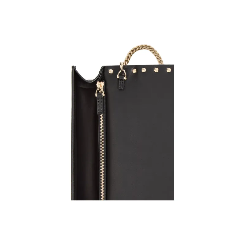 Valentino Garavani Rockstud Foldover Top Clutch Bag-4