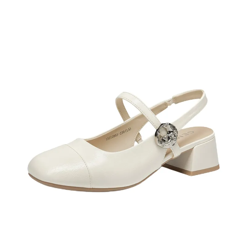 GEMEIQ Block Heel High Heels 4cm Women's-0