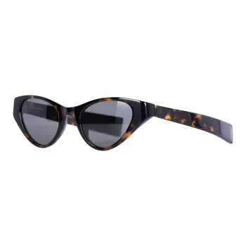 SAINT LAURENT Acetate Irregular Shape Sunglasses Unisex Tortoiseshell