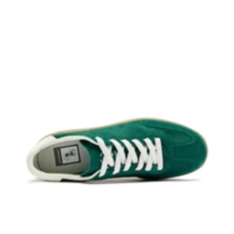 QIAODAN Non slip Lightweight Low Top Skateboard Shoes Men's Green-3