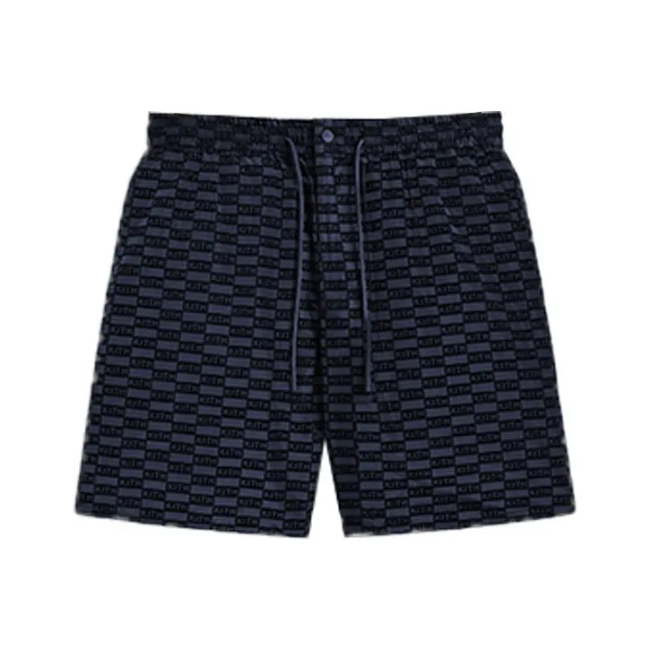 KITH Flocked Monogram Mason Short-0