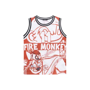 FireMonkey Basketball Jerseys Unisex White