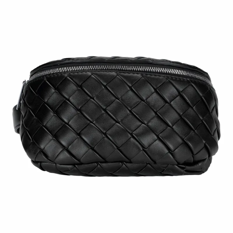 Bottega Veneta Intrecciato Calfskin Fanny Pack Trumpets Men's Dark Green-3