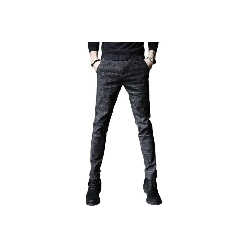 Devanro Casual Pants Men's Black-6