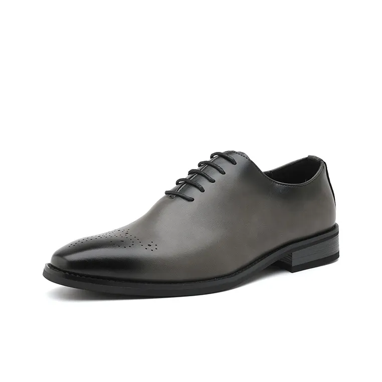 JIETEGONGYANG Dress Shoes Men's Gray-1